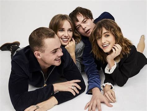 dacre maya charlie and natalia a beautiful photo with actors dacre montgomery maya hawke