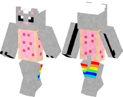 A Nyan Cat Skin I Made For You Guys Minecraft Skin Minecraft Hub