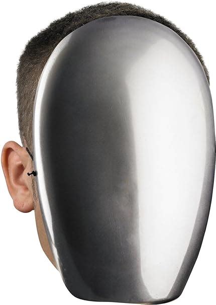 No Face Chrome Mask Costume Accessory Uk Toys And Games