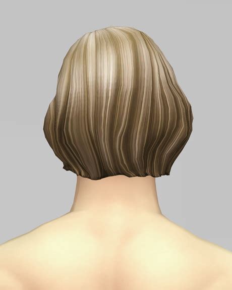 Sims 4 Hairs ~ Rusty Nail Male Medium Wavy Hair Retextured Ombre