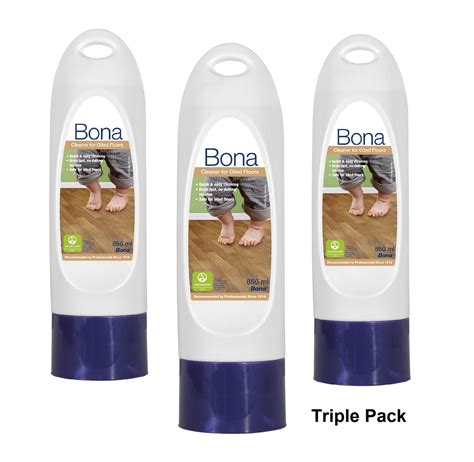 Bona Oiled Floor Spray Mop Refill Triple Pack Wooden Floor Accessories