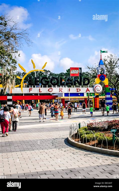 Entrance To Legoland Florida Stock Photo Alamy