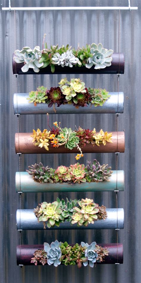 Cool Indoor Outdoor Modular Cylinder Planters Urban Gardens