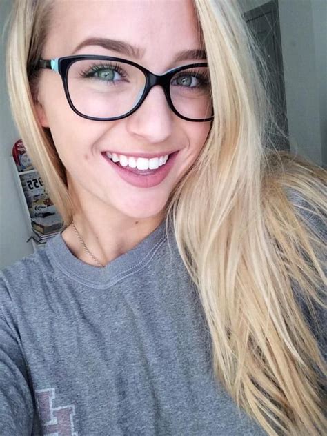 Nerdy But Cute Blonde Girl Girls With Glasses