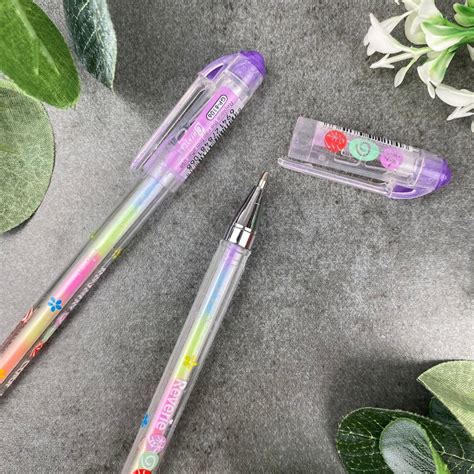 Fluorescent Gel Pen Gel Pen Rainbow Pen Fluorescent Pen Etsy