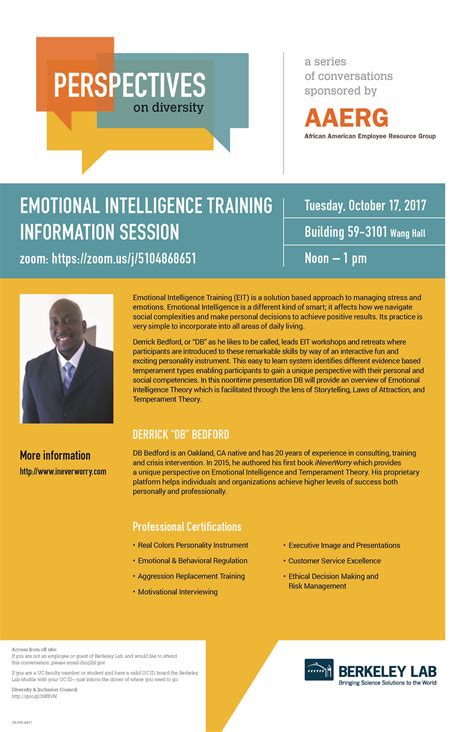 Emotional Intelligence Info Session On Oct 17