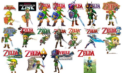 All The Zelda Games And All The Links By Xx Ayla On Deviantart