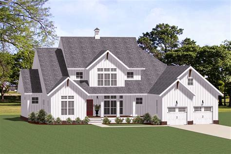 Beautiful 4 Bed Farmhouse Plan With Loft And Back Deck 46369la