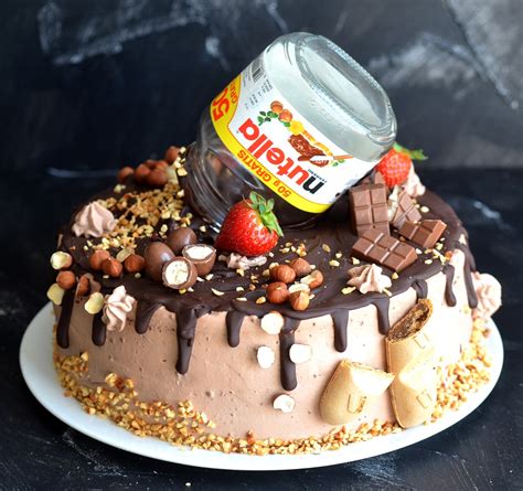 Melina's Rezeptearchiv: Nutella-Drip Cake / Schoko-Junkie Torte - Rezept für feste Schokoladen ...