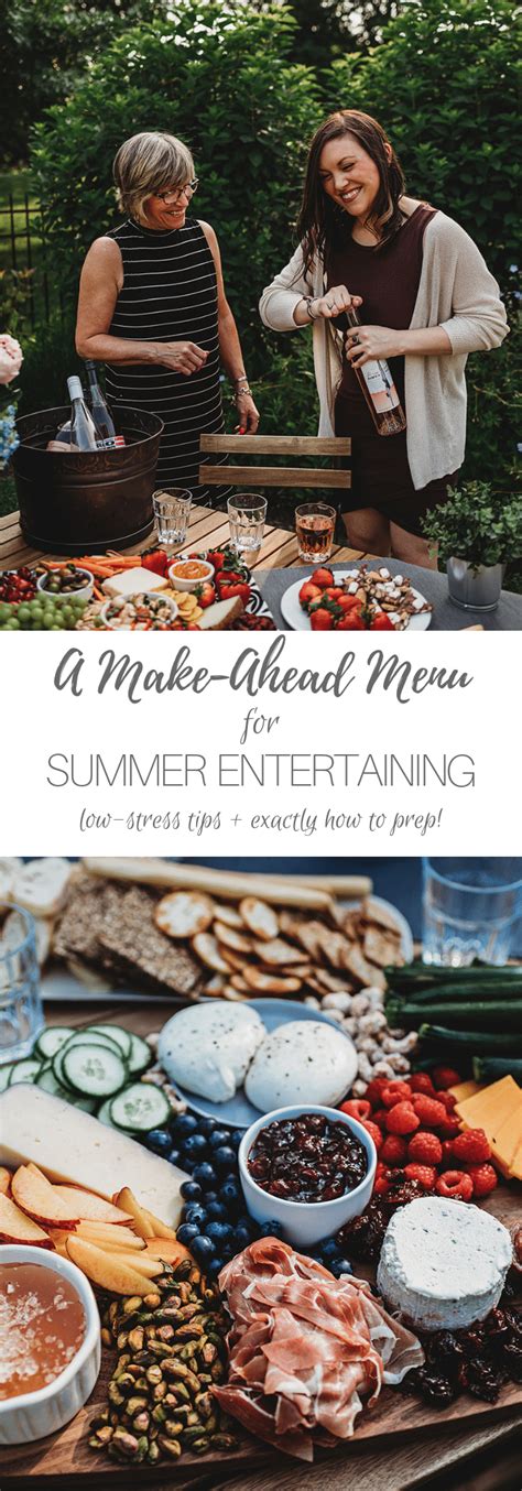 This link is to an external site that may or may not meet accessibility guidelines. A Make-Ahead Menu for Summer Entertaining (from apps to dessert!) | Summer dishes, Appetizers ...