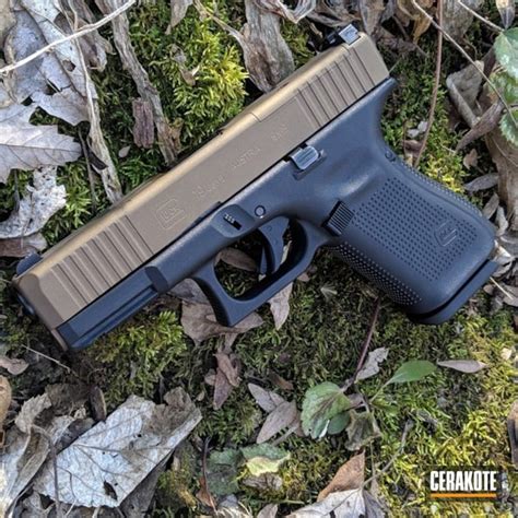 Glock Handgun With Cerakote H 148 Burnt Bronze By Tristan Schwartz