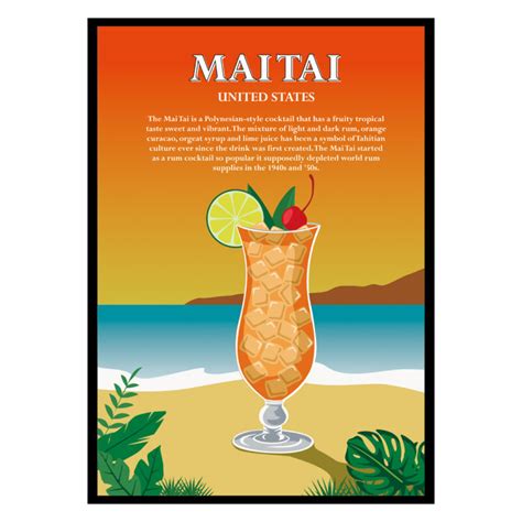 Mai Tai Cocktail Poster Buy Posters And Art Prints At