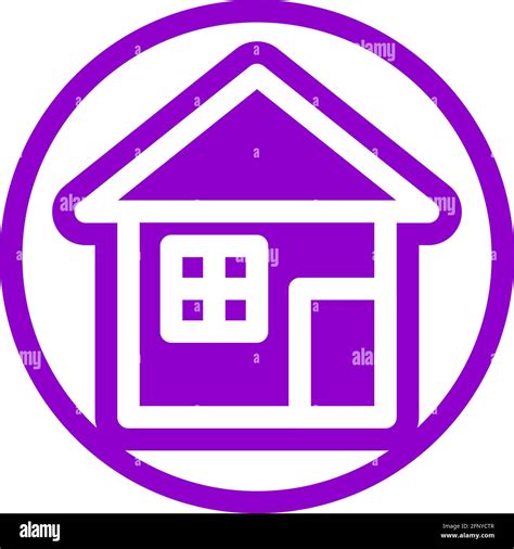 House With Purple Door Cut Out Stock Images And Pictures Alamy