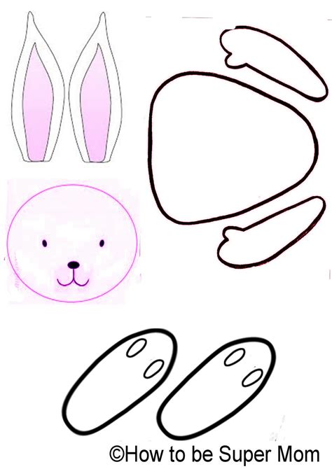 You can pin this image, but do not print from this image as the resolution will not be to size. Easter Bunny Rabbit Template - ClipArt Best
