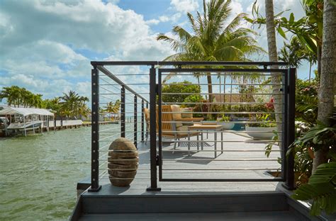 Miami Oceanside Deck With Black Cable Railing Viewrail