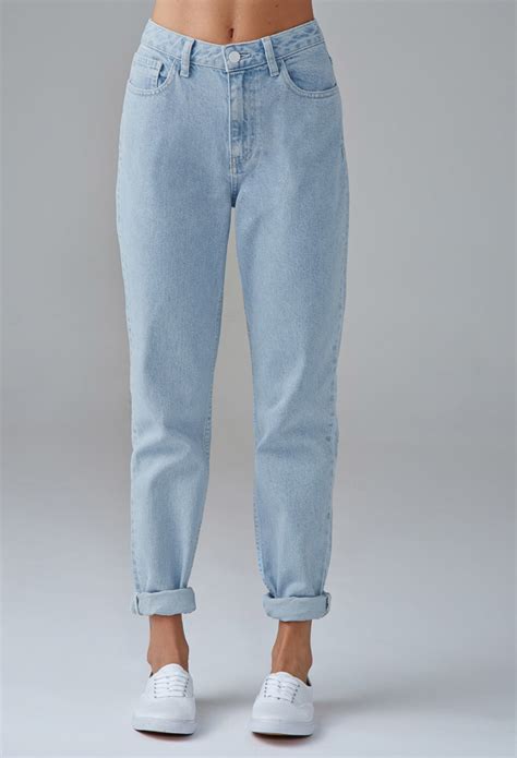 Lyst Forever 21 Mom Jeans In Blue