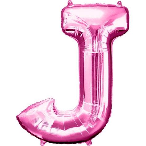 Pink Letter J Balloon 34 Foil Party Delights