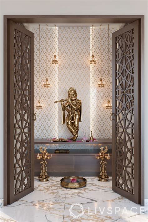 Designing A Stylish Home Temple With A Door Techwarta