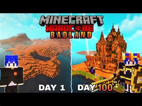 100 Hari Di Minecraft HARDCORE Tapi Badlands Only YouTube