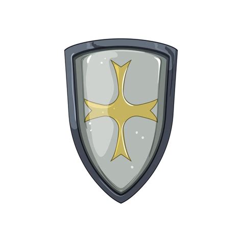 Crest Medieval Shield Cartoon Vector Illustration 17416022 Vector Art