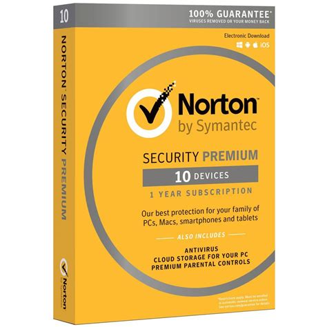 Norton Security Premium With Backup 1 Year 10 Device Us Global Tech