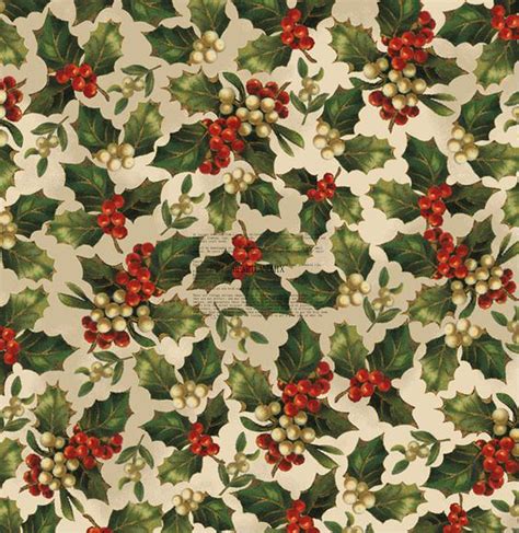 Most have three options for display.hang them from a garland, place on the wall or stand on any flat surface. Vintage Christmas Wrapping Paper Mistletoe Digital Image ...