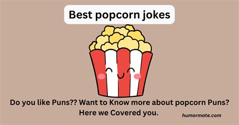 Popcorn Puns And Jokes Popping Up Laughter