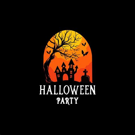 House And Dry Tree Halloween Spooky Logo Design Template 14796798