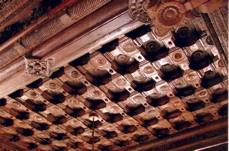 Rosewood Ceiling Ramshwara Temple 2015 Interior Design Wooden