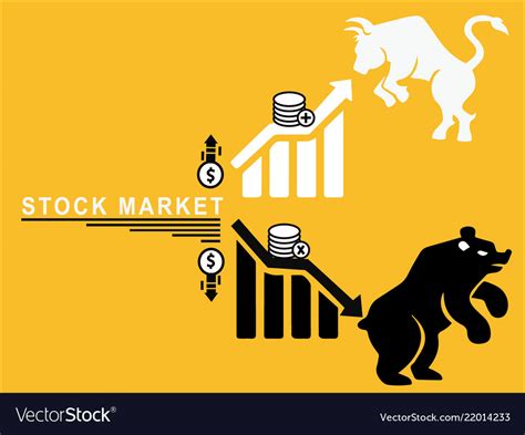 Stock Market Ups And Down Royalty Free Vector Image