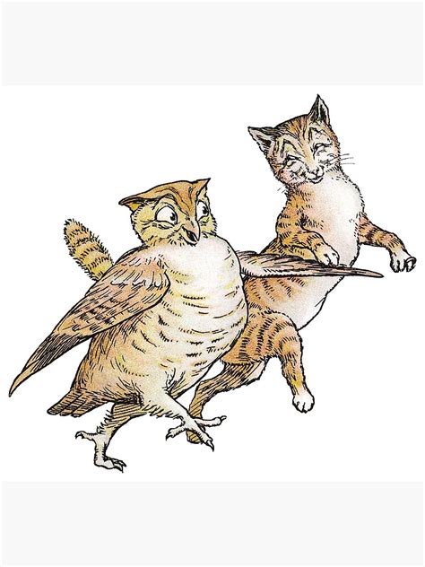 Edward Lear S The Owl And The Pussycat Framed Art Print For Sale By