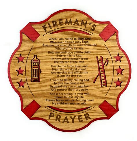 Firemans Prayer Sign Legacy Images
