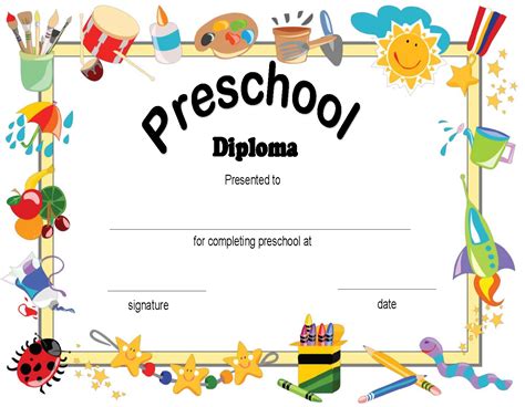 Free Printable Preschool Certificates
