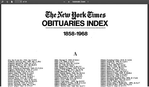 Find Your Ancestor S Obituary The New York Times And Other Sources New York Genealogical