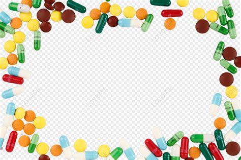 Coloured Tablets And Capsules Of Various Colors Png Hd Transparent