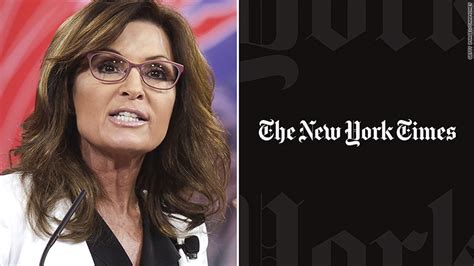 Sarah Palin Appeals Ruling In New York Times Lawsuit