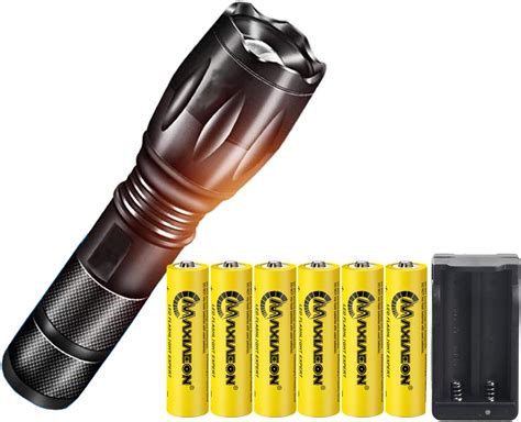 Tokeyla Xhp70 Super Bright 3 Modes Usb Rechargeable Flashlight Torch