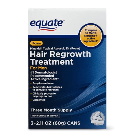 Equate Hair Regrowth Treatment Minoxidil Topical Aerosol Foam