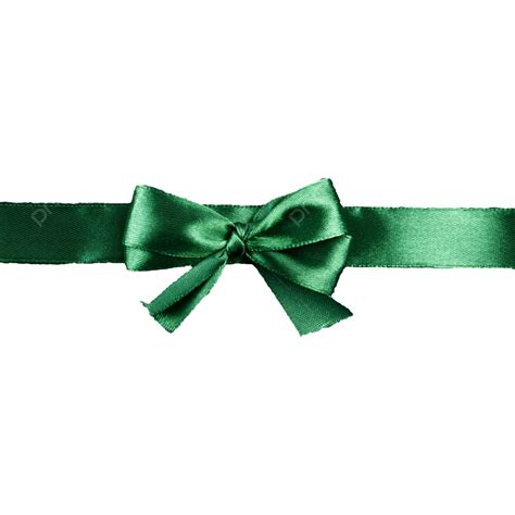 A Green Bow Ribbon T Wrap Bow Packing Ribbon Png Transparent