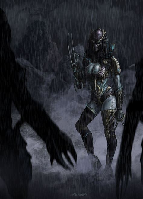 On Deviantart Alien Vs Predator Female Monster Monster