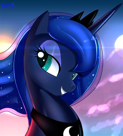 Skyline19 Repost Princess Luna Icon Mlpfim By Thereedster On
