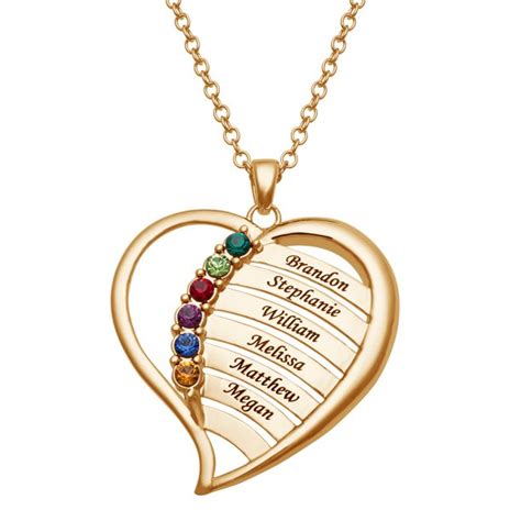 Personalized Planet - Personalized Planet Personalized Mother's Family Birthstone and Names ...