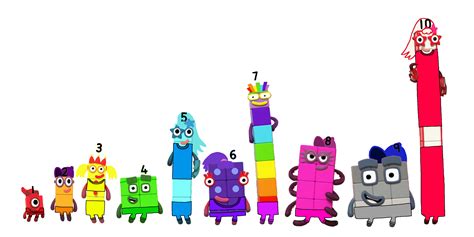 Numberblocks 1 10 In Their Swimwear By Alexiscurry On Deviantart