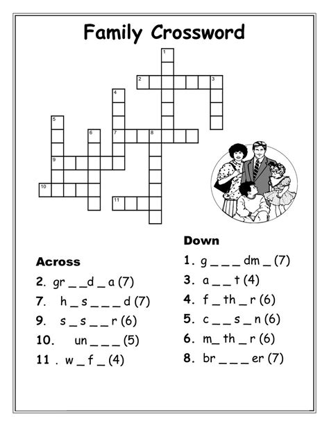 Easy Printable Crossword Puzzles For Kids Fun Easy Printable