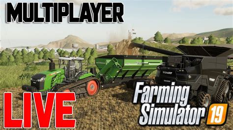 Farming In Multiplayer Farming Simulator 19 Live Ep5 Youtube