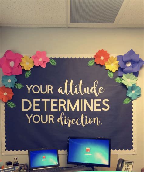 Your Attitude Determines Your Direction Bulletin Board Ideas Classroom
