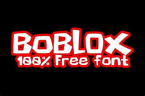 Boblox Classic Font Ripoof Fontspace