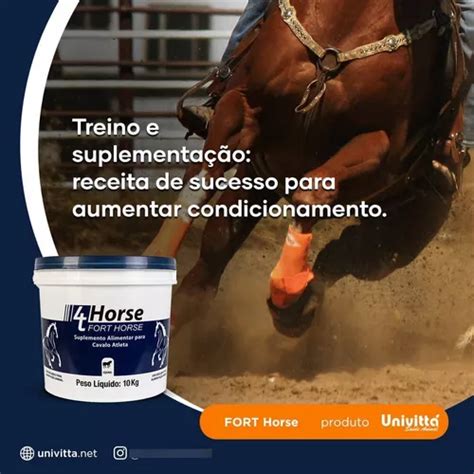 Fort Horse Suplemento Muscular Para Cavalos Atletas Parcelamento Sem