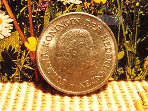 Netherland 1951 25c Silver Coin Queen Juliana Circulated Vf 01 1 Dia 34