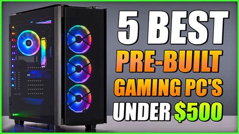 5 Best Pre Built Gaming Pcs Under 500 On Amazon 2022 Youtube